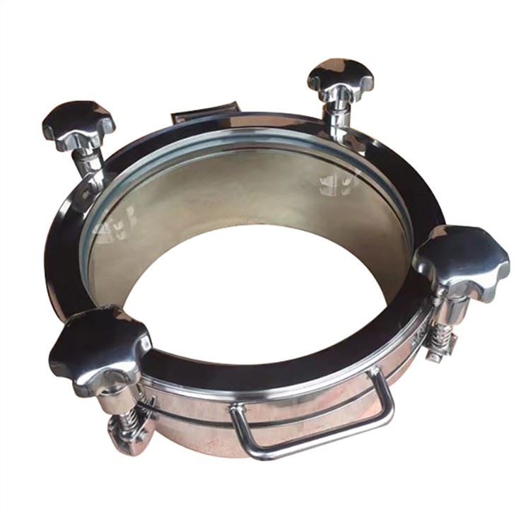 Stainless hlau iav Tank Manhole npog